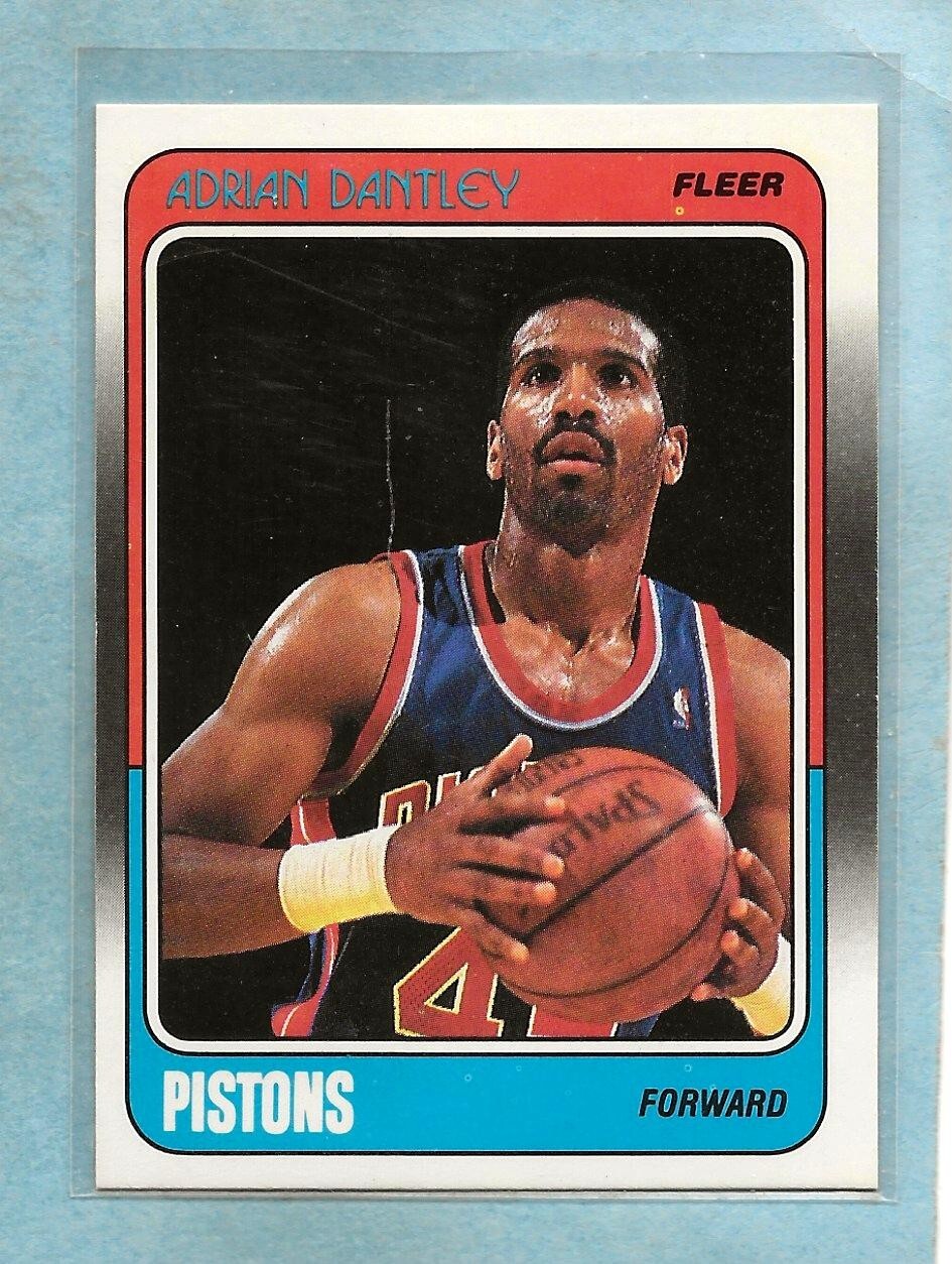 ADRIAN DANTLEY - 1988-89 Fleer - #39 - Pistons - $1 Shipping