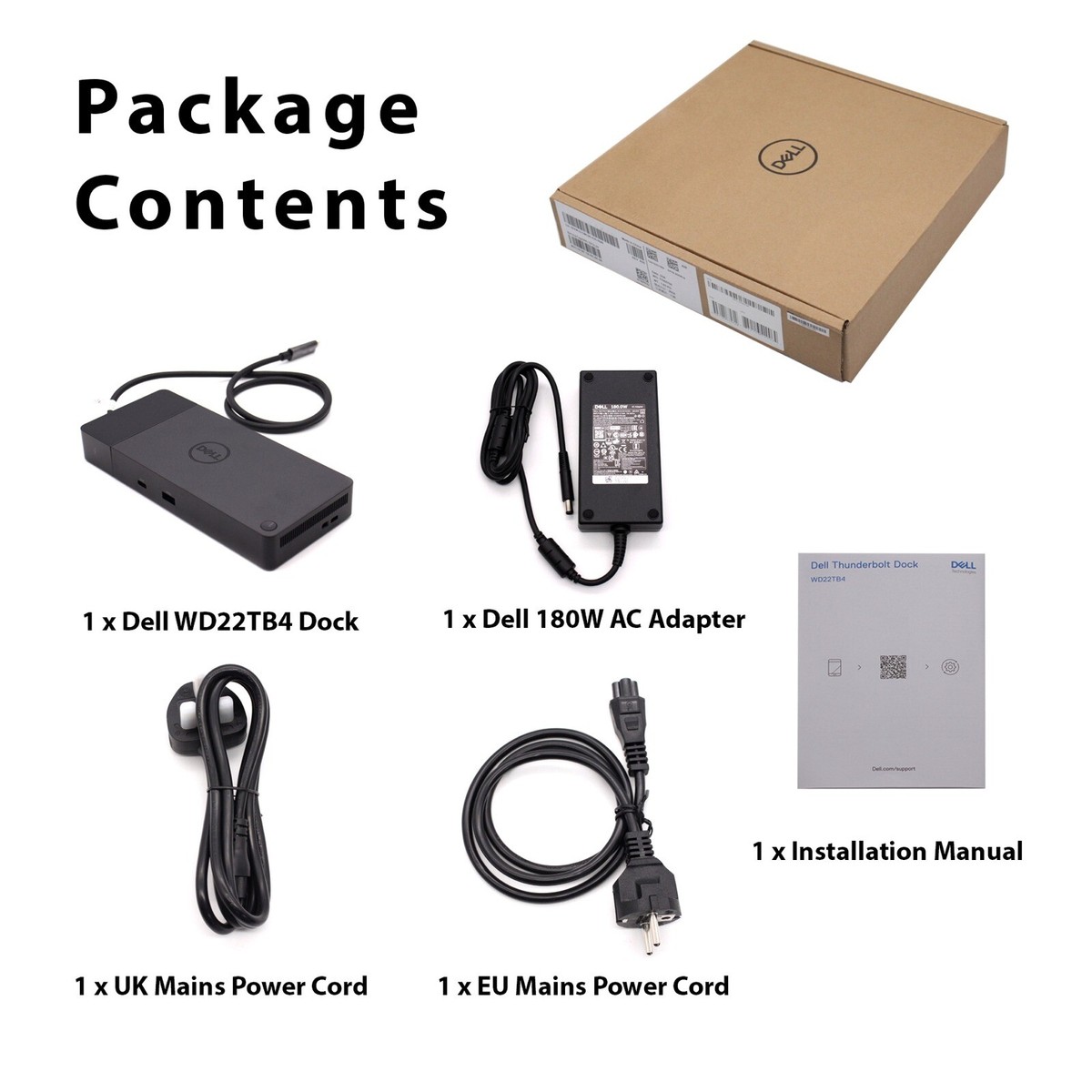 Dell 180W Thunderbolt Dock For Dell XPS 15 9500 HDMI & Dual USB-A