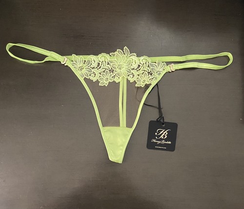 Honey Birdette Amelie Lime Thong Panty Size XXL - Picture 3 of 5