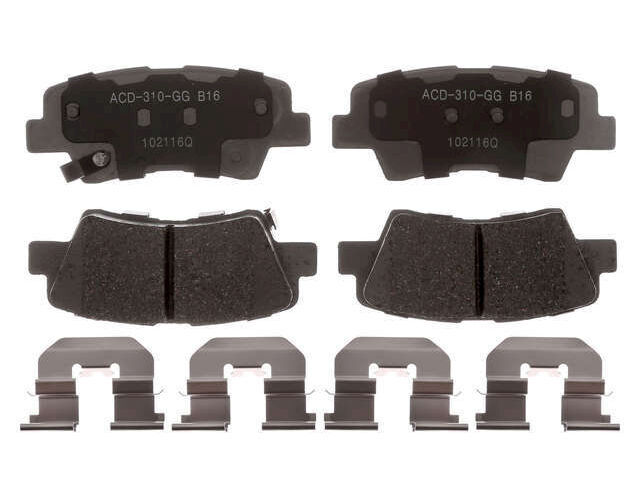 AC Delco 34VY44F Rear Brake Pad Set Fits 2011-2015 Hyundai Sonata Silver Ceramic
