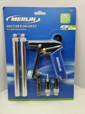 Pneumatic High Flow Blow Gun Kit With 3 Nozzle Air Compressor Tool Accessories