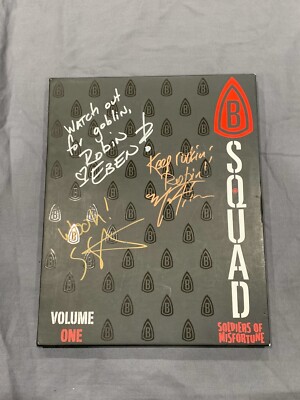 New B Squad Volume One Soldiers of Misfortune Signed Comic Book by Eben Burgoon