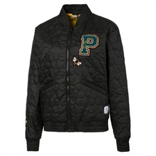 Puma Sue Tsai Varsity Black Jacket Women's Casual Lifestyle Sportswear Size 10