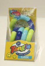 Tangle Jr Classic Sensory Fidget Toy Brain Tool Twisty Stress Relief Blue/Green
