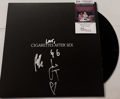 k. by cigarettes after sex CIGARETTES AFTER SEX BAND SIGNED K LP VINYL RECORD K. GREG GONZALEZ +2 JSA  COA