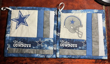 Set of 2 DALLAS COWBOYS Pot Holders 8.5"x8.5" Handmade