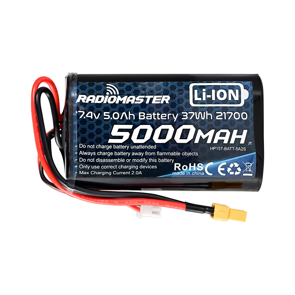 Batteria RadioMaster 5000mAh 2S LiPo Per TX12/TX16/TX16S/Boxer – Potenza Extra Per I Tuoi Radiocomandi