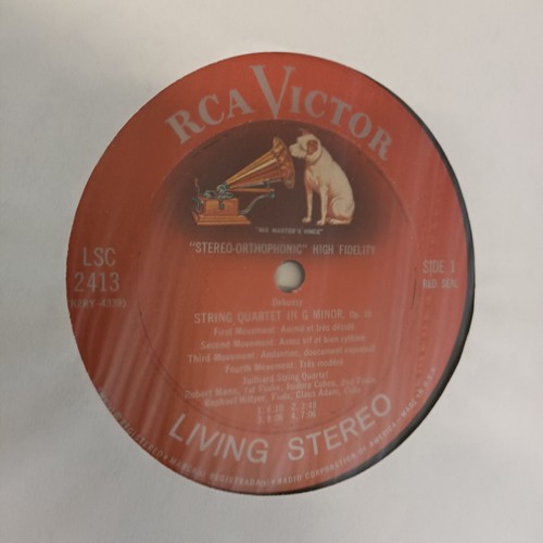 RCA LSC 2413 *SHADED DOG* DEBUSSY RAVEL QTETS *JULLIARD QTET* 1S/1S A3/A2 VG+/NM - Picture 4 of 6