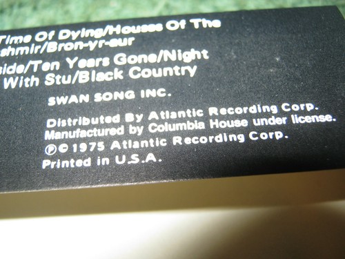 Led Zeppelin - Physical Graffiti (cassette) no bar code columbia house - Picture 4 of 9