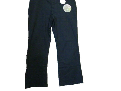 DICKIE'S WOMENS STRETCH TWILL PANTS (BOOT CUT) SLIM FIT (NAVY BLUE) SZ 12 (NWT)