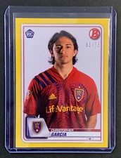 2020 Bowman MLS #48 | CHRISTOPHER GARCIA | RC Rookie Card | RSL; YELLOW 55/75!!!