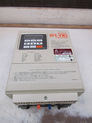 HITACHI HFC-VWS TRANSISTOR INVERTER AC DRIVE 3.8A VWS2.5HF3UH NICE USED TAKEOUT