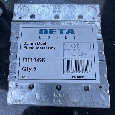 Deta DB166 35mm DUAL Unterputz Metallbox