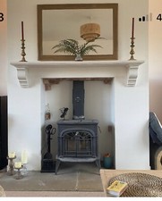 120cm Long Joinery Grade Redwood Mantel (Barewood)