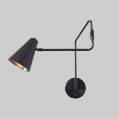 Stilnovo Style Single Light Articulated Sconce Mid-Century Modern Brass Wall Lam