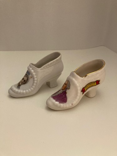 Martha und George Washington Washington DC Souvenir Porzellan Schuhe - Bild 3 von 5