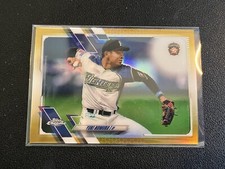 2021 Topps Chrome NPB - Yuki Nomura - Gold Refractor 50/50 - #213 - Hokkaido