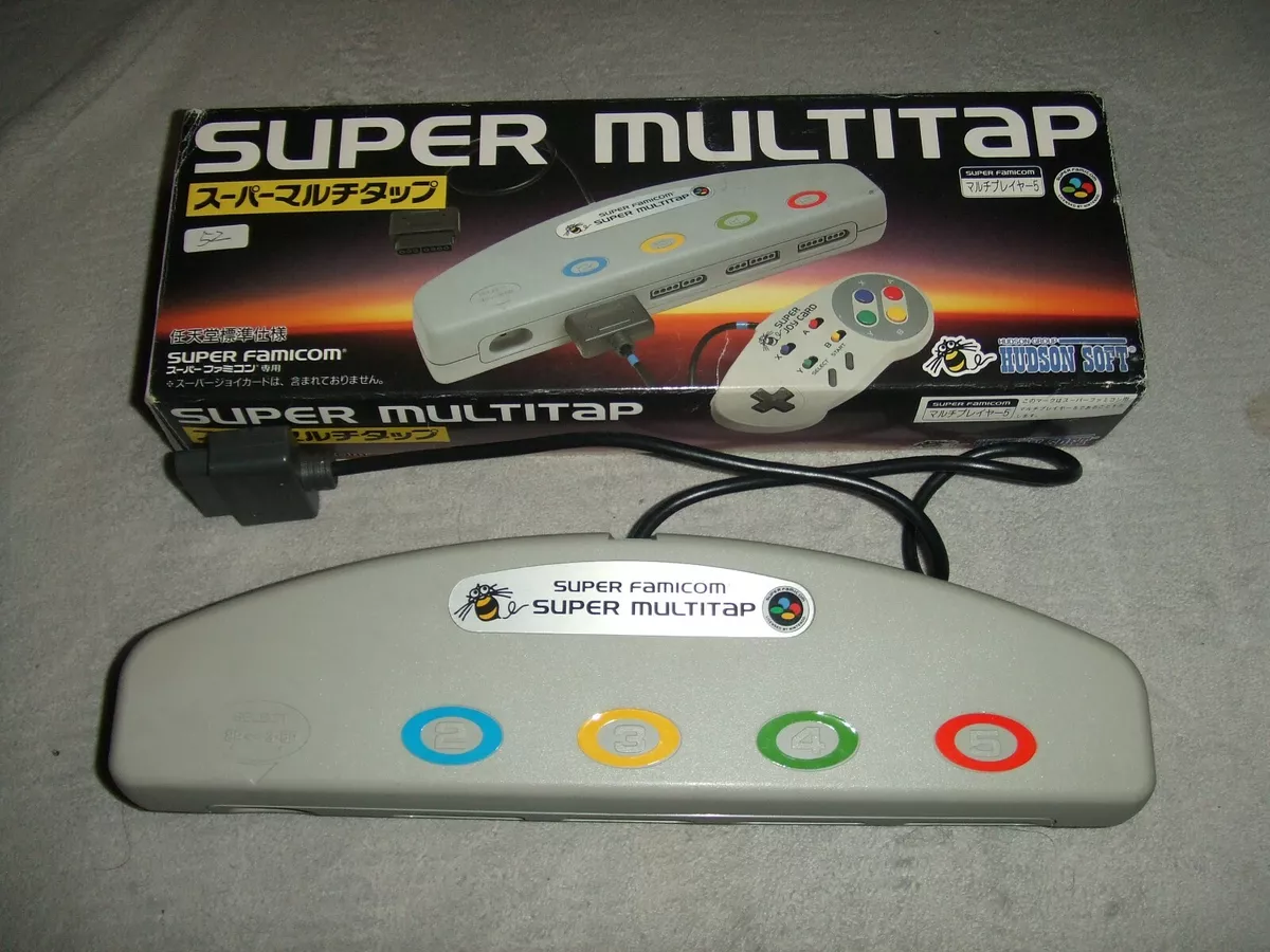SUPER MULTITAP With Box Nintendo Super Family computer SFC SNES 52 SUPER MULTITAP With Box Nintendo Super Family computer SFC SNES 52