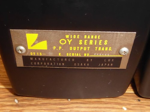 Pair Luxman Lux Luxkit OY15-5K Output Transformer Transformers Pp Cars Working!! - Picture 2 of 8