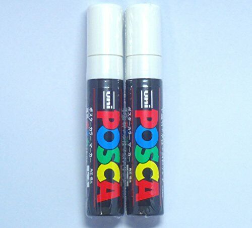 Uni Posca Paint Marker PC-17K White 2 pens per PackJapan Import Komainu-Dou O...