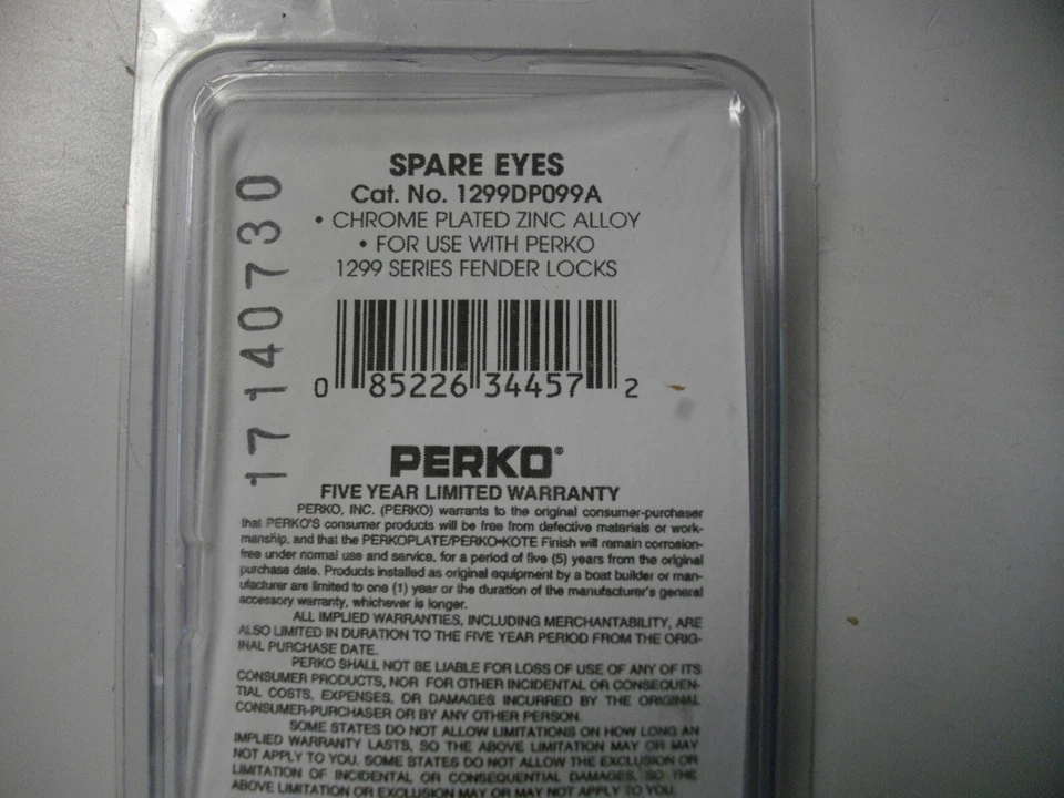 Paquete de 2 ojos para bloqueo de guardabarros Perko Marine 1299DP099A cada uno Foto 3 de 4