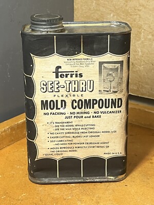 VINTAGE * Ferris SEE-THRU FLEXIBLE MOLD COMPOUND ~