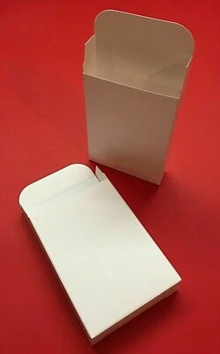 Playing Card box ~~ Plain white ~~ 90 x 65 x 19mm