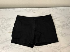 Vintage 90s Marquis Women  s 30 Shorts Short Bermuda Black Clasp Casual Zip C2