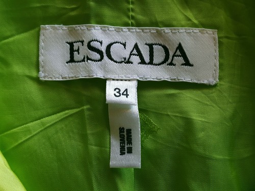 AUTÉNTICO CHALECO SIN MANGAS DE GOLF ESCADA VERDE LIMÓN DE COLECCIÓN TALLA: US6/EU34 - Imagen 6 de 9