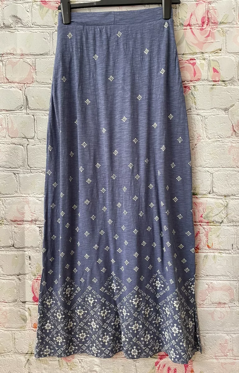 Floral jersey 2025 maxi skirt