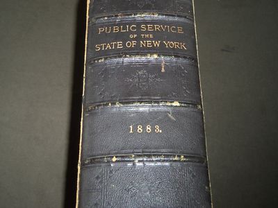 1883 PUBLIC SERVICE OF THE STATE OF NEW YORK VOLUME - ROOSEVELT - R 841