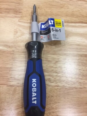 Kobalt 6 in 1  Multi-bit Screwdriver Set (2 Slotted 2 Nut 2 Phillips) (67340)