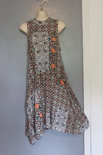 Maeve Anthropologie Lilt High Neck Trapeze Swing Dress XS 