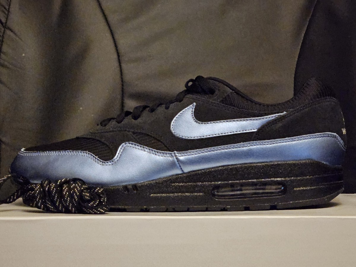Nike Air Max Pisces Water By You UK 11 EUR 46 Black Metallic