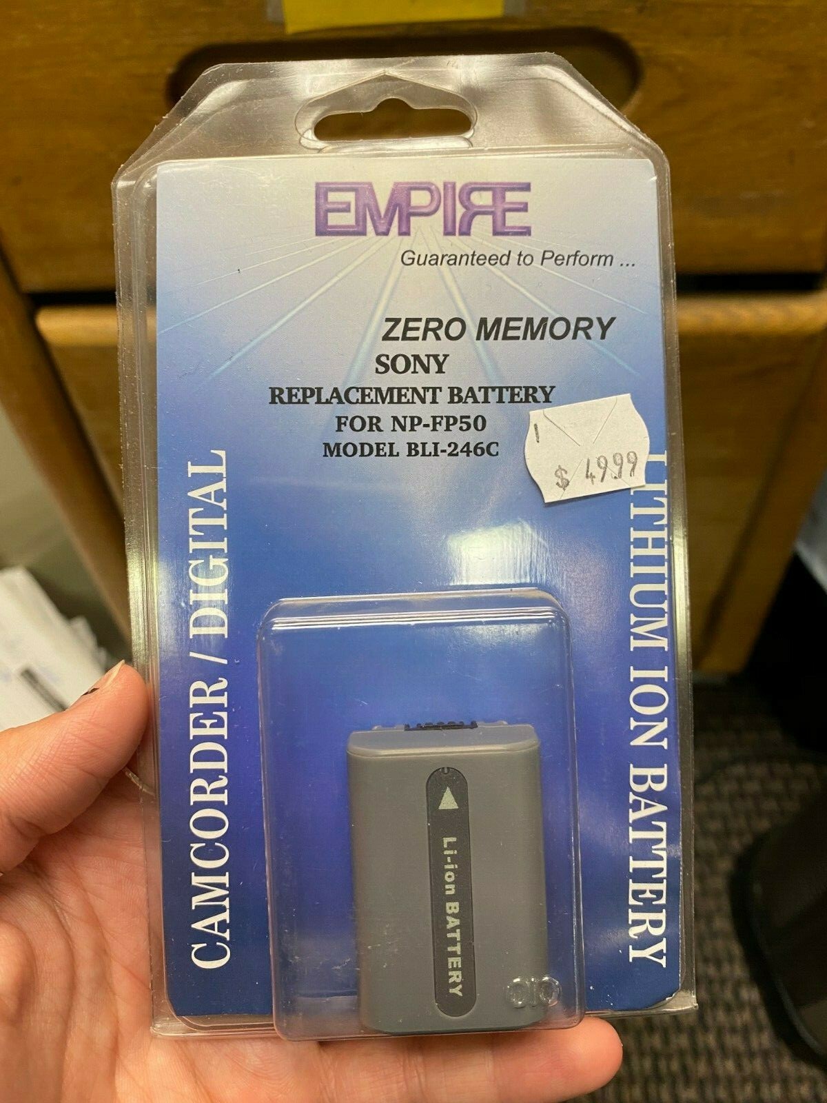 High-Capacity Empire Camcorder Lithium Ion Battery for Long-lasting Performance-image