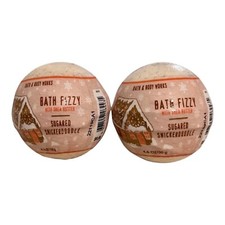 2 Bath Body Works Sugared Snickerdoodle Bath Bomb Fizzy Ball 4.6 oz Each