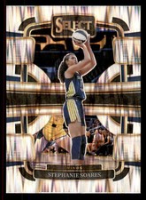 Stephanie Soares 2024 Panini Select WNBA #7 Silver Flash Prizms Dallas Wings