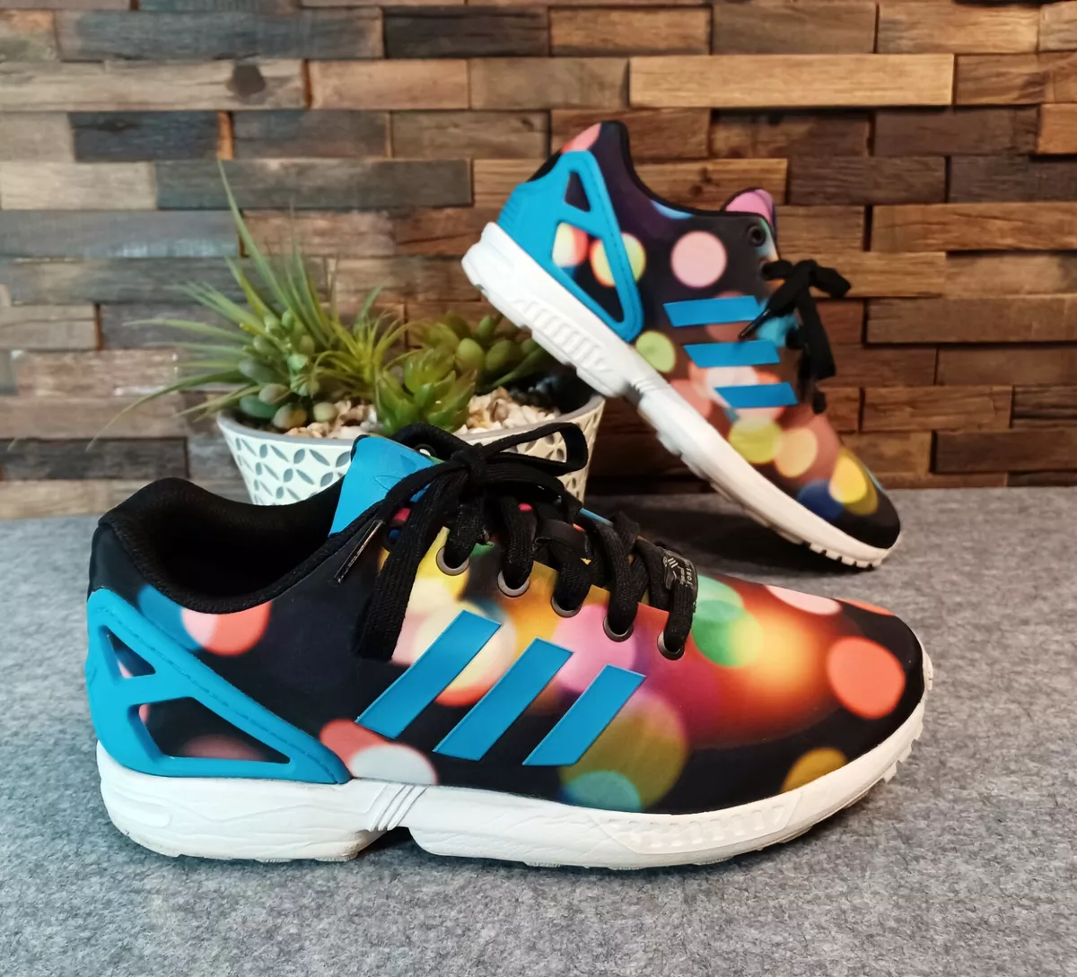 Adidas Torsions ZX Flux B23984 City Lights Polka Dot Multi Color 