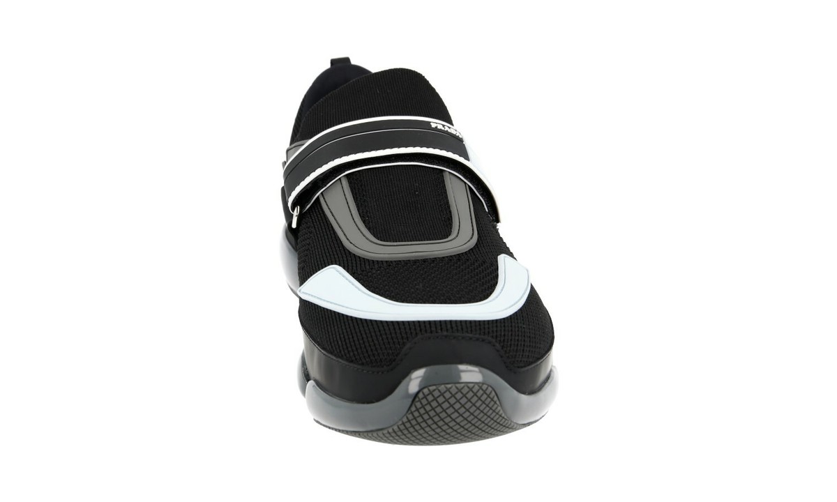 PRADA Cloudbust Slip On Sneakers - 2OG064 Black Grey Blue