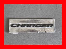 3D Raised Rear Tailgate Emblem Letters Trunk Lid Badge For CHARGER Matte Black