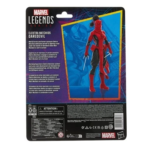 Marvel Legends Retro NEW * Elektra Natchios Daredevil * Spider-Man 6-Inch - Afbeelding 3 van 8