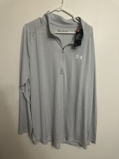 NWT Under Armour Quarter Zip Mens Loose Long Sleeve HeatGear 3XL
