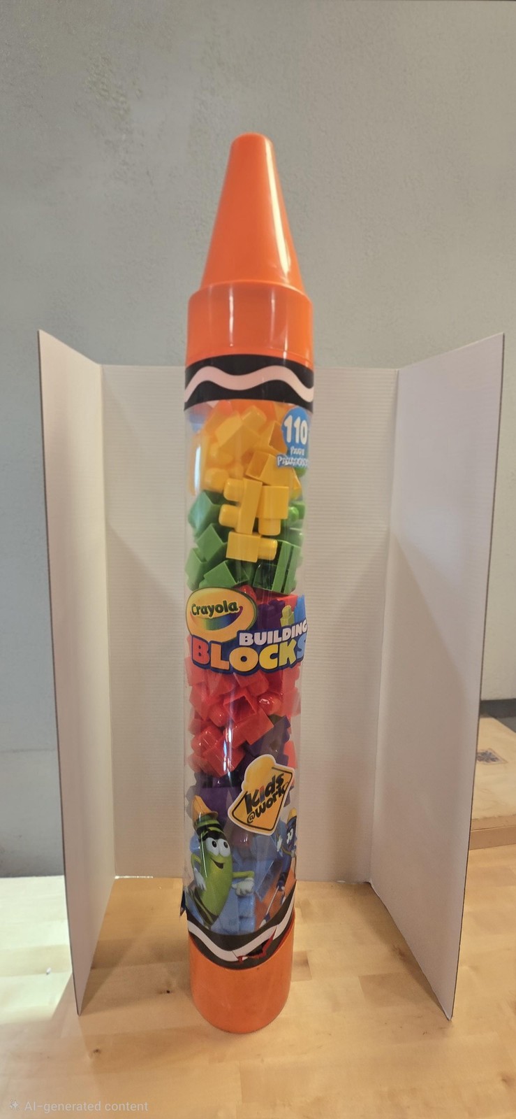 Crayola Building Blocks 110 Pieces Kids At Work Orange Crayo