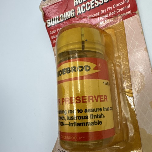Vintage Gudebrod #111 Color Preserver One Fluid Ounce Quick Drying Non Blushing - Picture 4 of 7