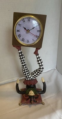Design Toscano  Juggling Time  Harlequin/Jester Clock