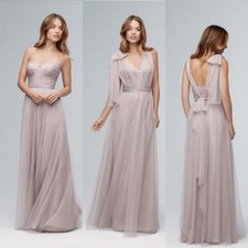Wtoo By Watters 141 Nude Convertible Maxi Dress