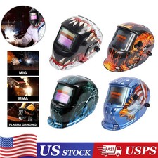True Color Solar Powered Auto Darkening Welding Hood Helmet for TIG MIG ARC