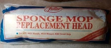 FULLER Brush Company Sponge Mop 9" Replacement Head Wing Nut Uses #821 Handle