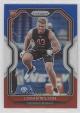 2020 Panini Prizm Rookie Red White & Blue Prizm Logan Wilson #309 rf2