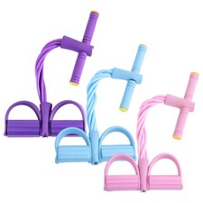 Multi-Function Tension Rope 6-Tube Gym Fitness Foot Pedal Exerciser Pull Band